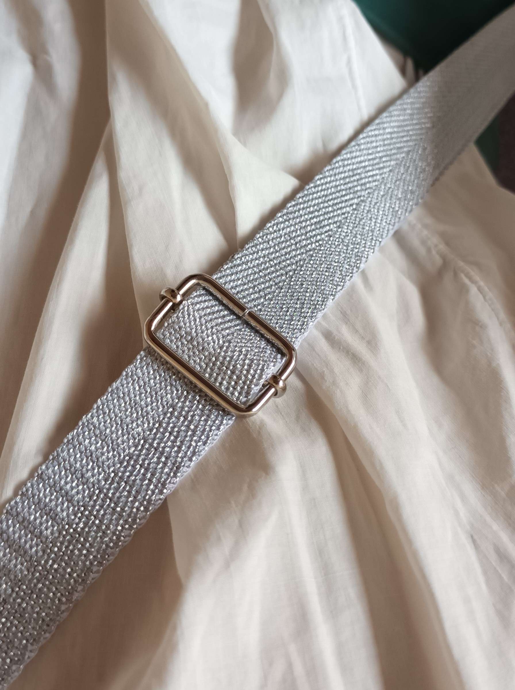 Pochette bandoulière crochet parme